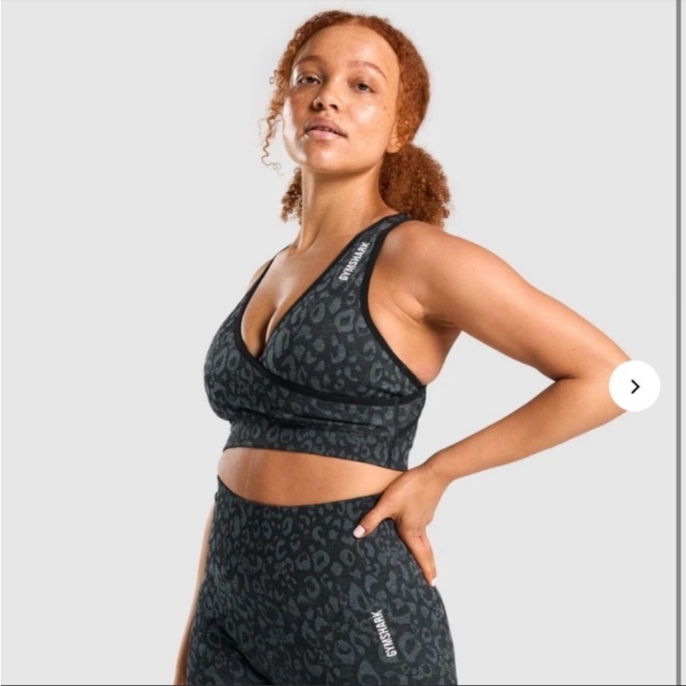 Gymshark Adapt Camo Seamless Wrap Front Criss Cross Back Sports Bra XXL
